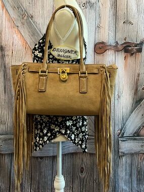 MICHAEL KORS HAMILTON MODERNE Shoulder Bag Satchel NWOT Husk